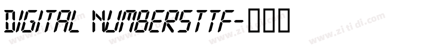 Digital Numbersttf字体转换